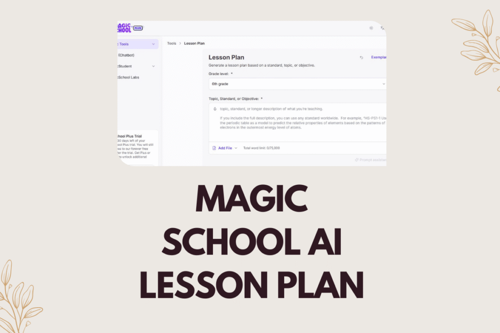 Magic School AI lesson plan