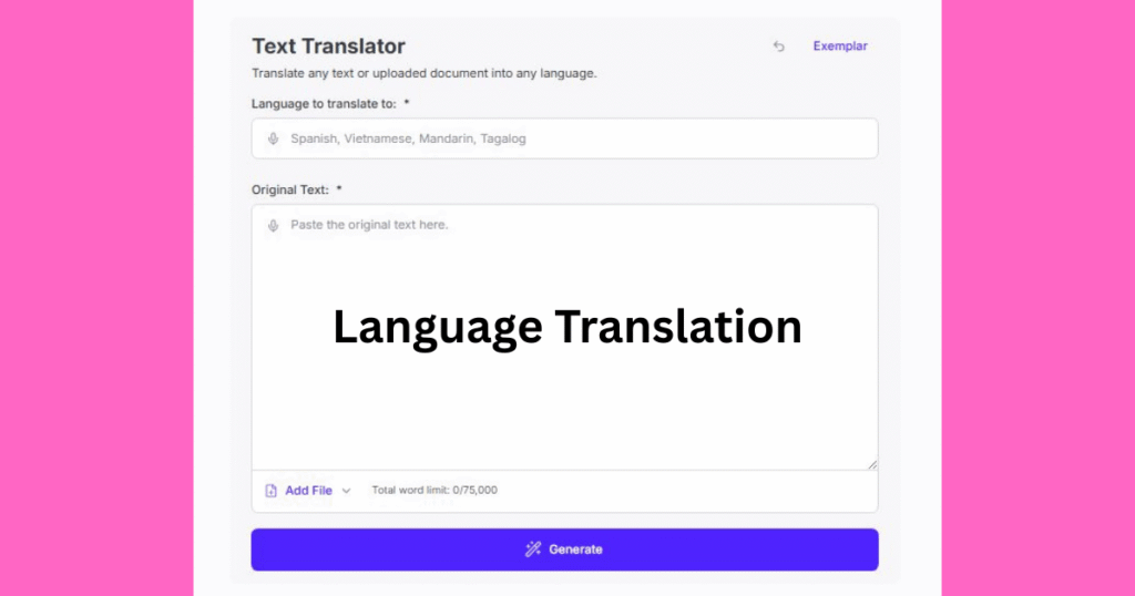Language Translation