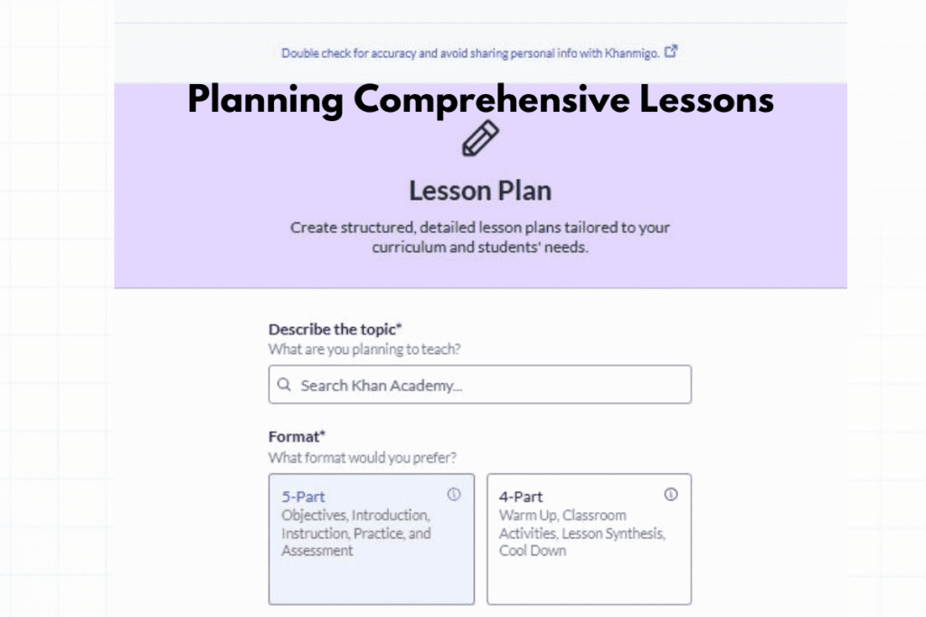 Planning Comprehensive Lessons
