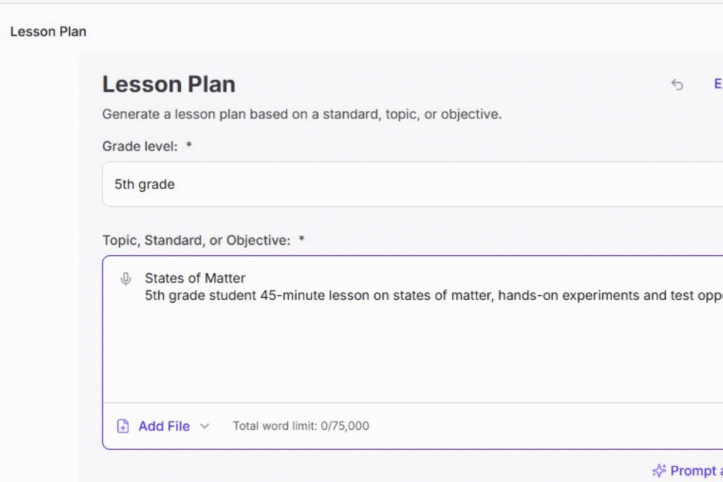 Lesson Plan Generator