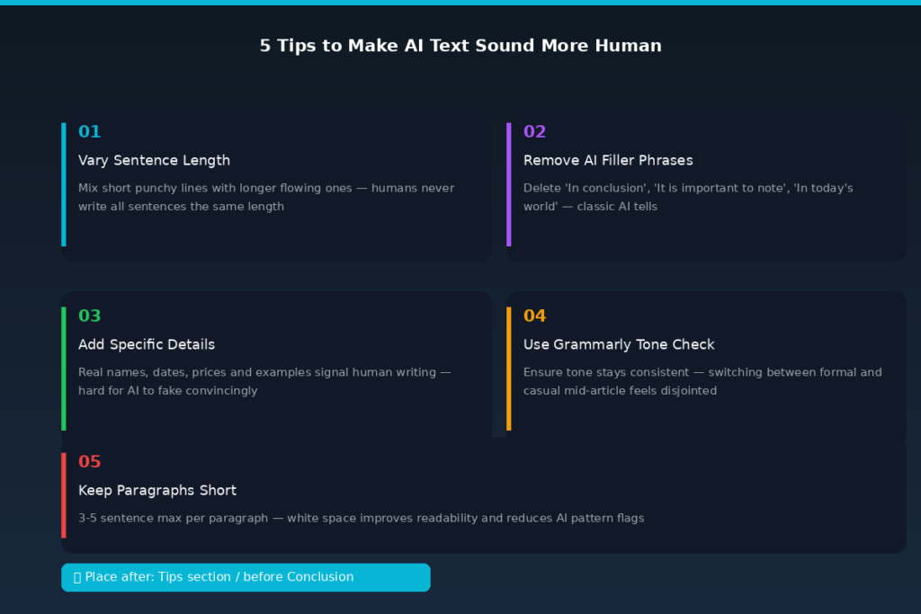 Tips to Make AI Text Sound More Human