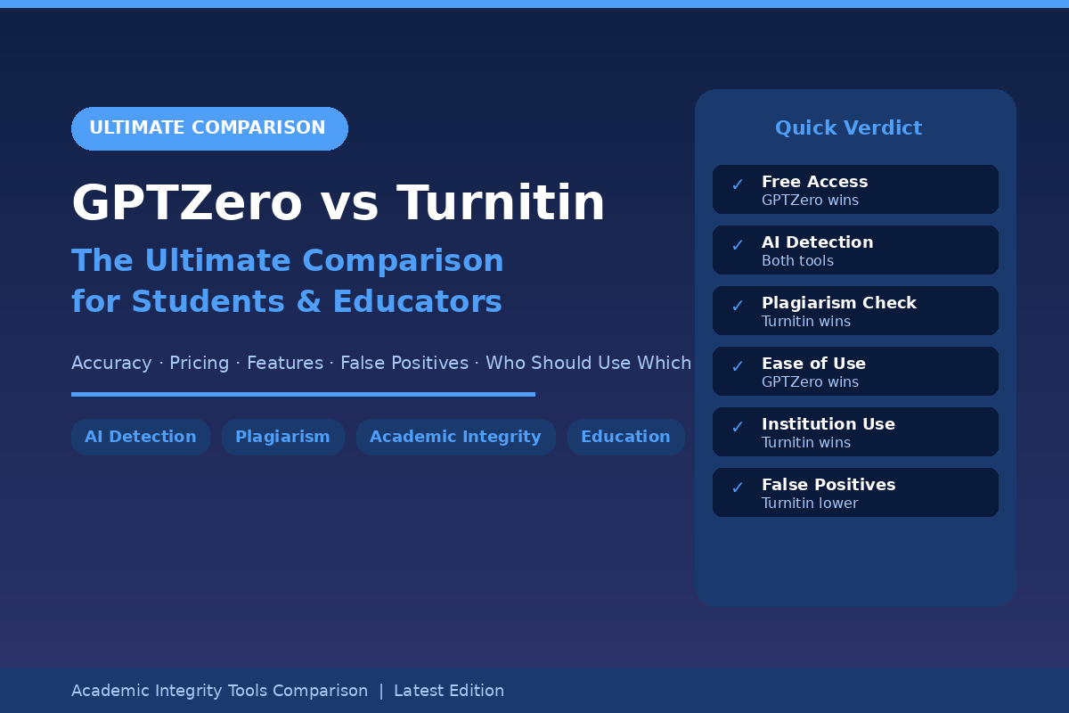 GPTZero vs Turnitin