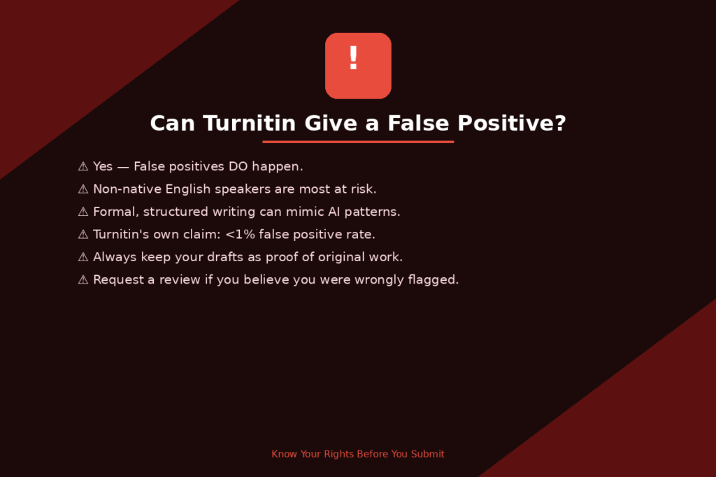 Can Turnitin Give a False Positive