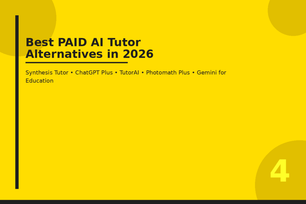 Best Paid AI Tutor Alternatives