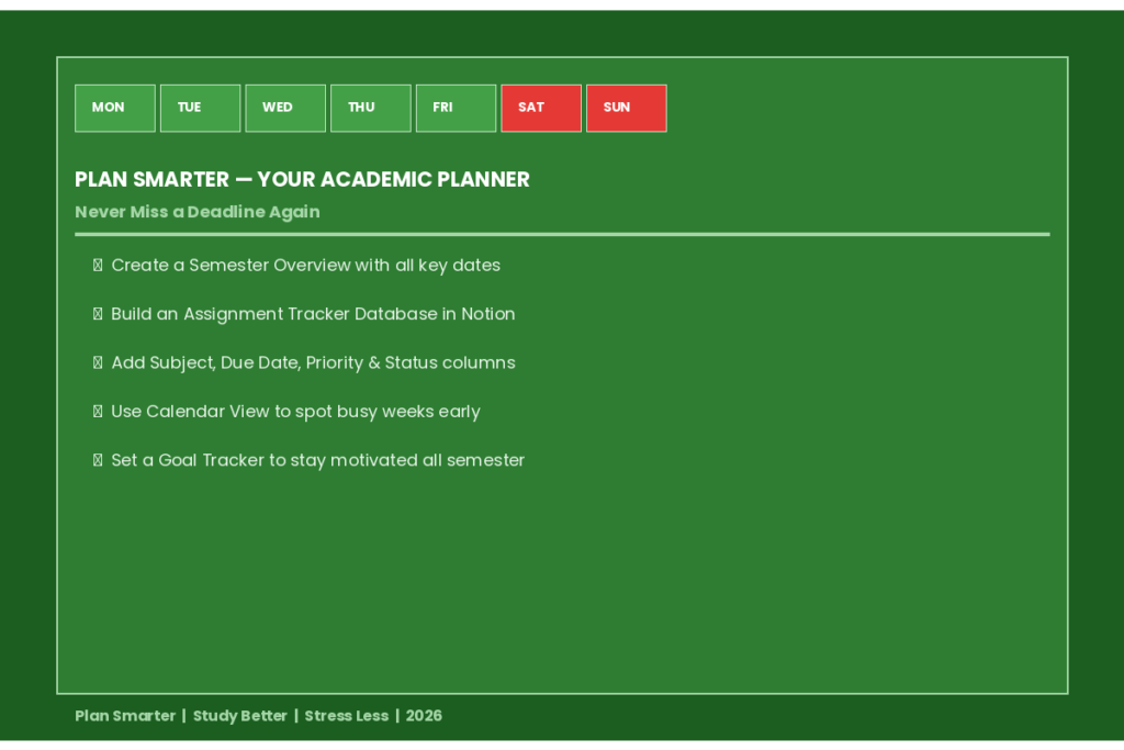 Build Your Academic Planner