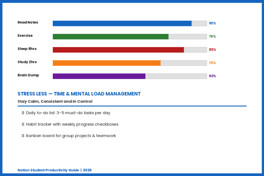 Stress Less — Manage Your Time and Mental Load