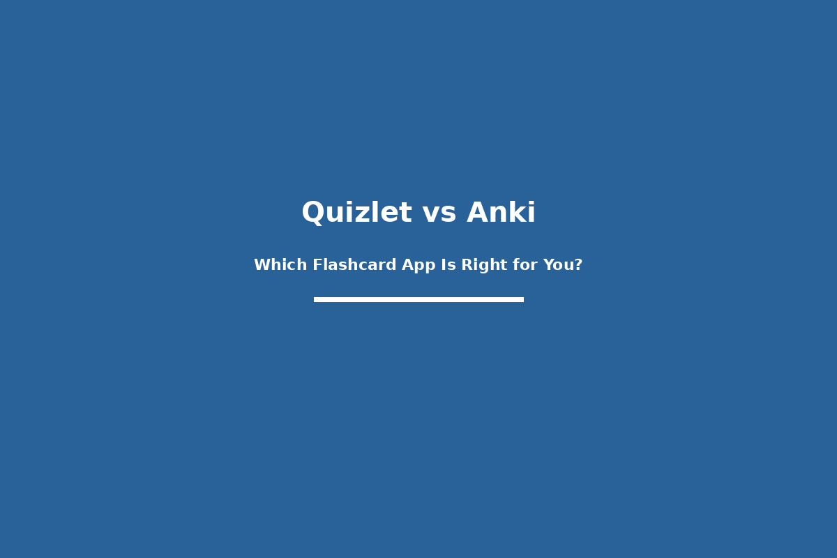 Quizlet vs Anki