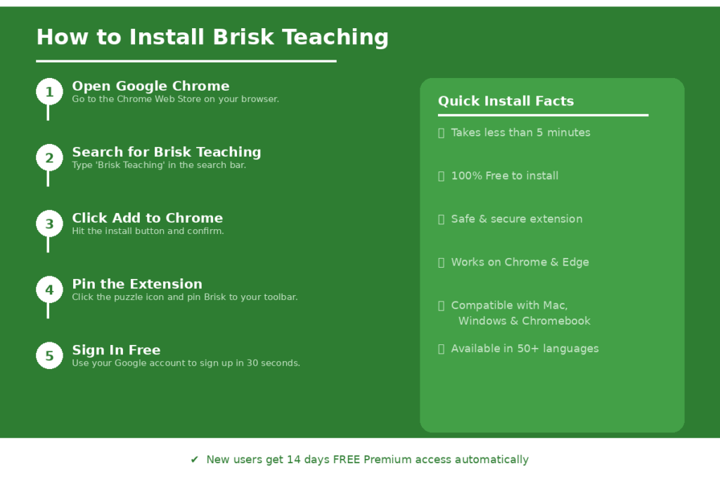  Install the Brisk Teaching Chrome Extension