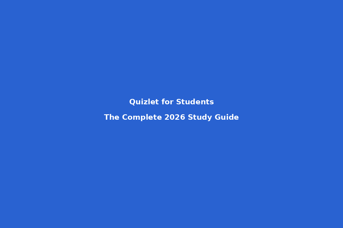 Quizlet for Students