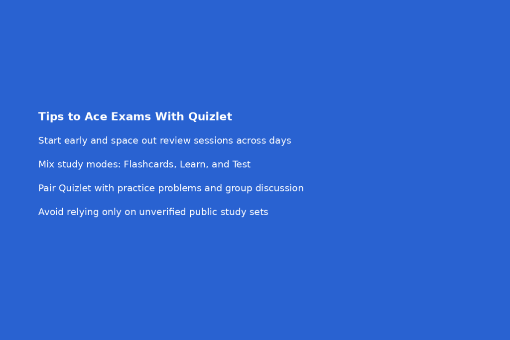 Tips to Ace Exams Using Quizlet