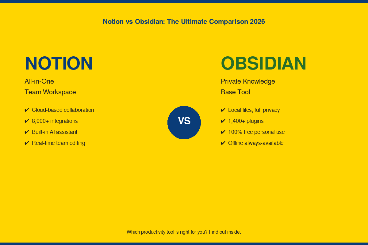Notion vs Obsidian