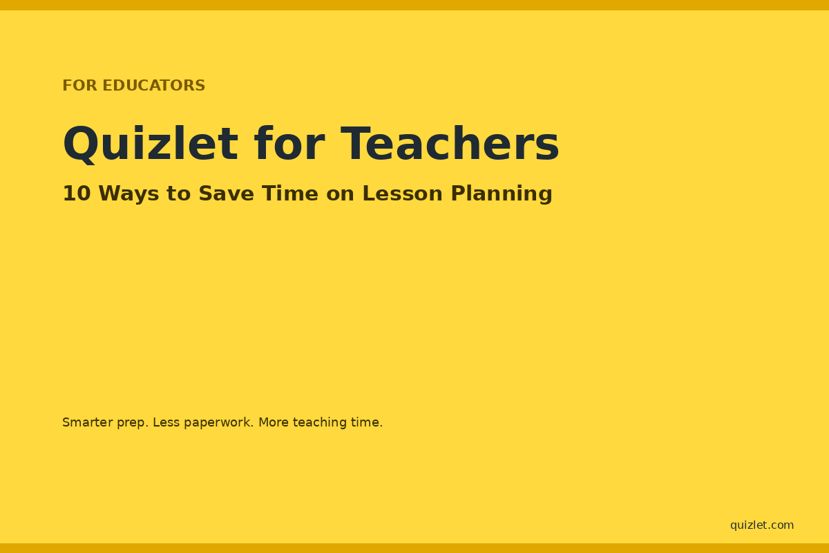 Quizlet for Teachers